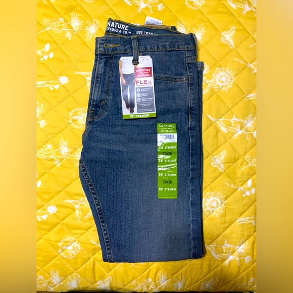 Levi's Other - Levis Signature S51 Straight Mens Blue Denim Jeans 30 x 30 NWT